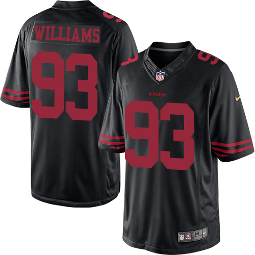 Youth Elite Ian Williams Nike Jersey Black Alternate - #93 NFL San Francisco 49ers